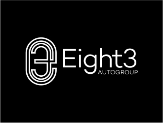 Eight3 auto group logo design by Alfatih05