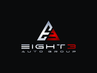 Eight3 auto group logo design by Rizqy