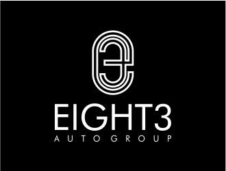 Eight3 auto group logo design by Alfatih05