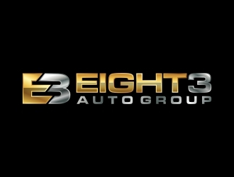 Eight3 auto group logo design by agil