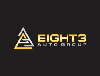 Eight3 auto group logo design by rokenrol