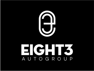 Eight3 auto group logo design by Alfatih05