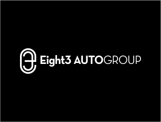 Eight3 auto group logo design by Alfatih05