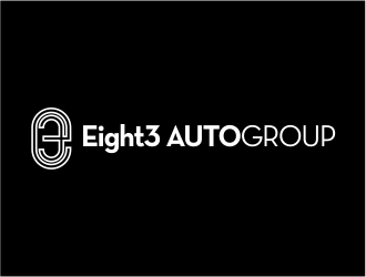 Eight3 auto group logo design by Alfatih05