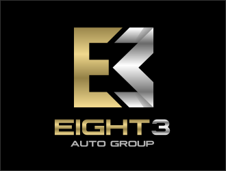 Eight3 auto group logo design by serprimero