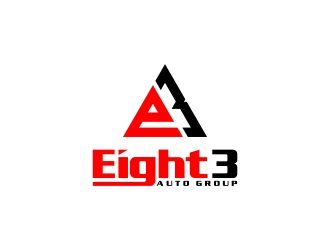 Eight3 auto group logo design by CreativeKiller