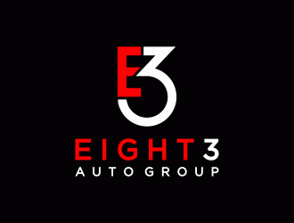 Eight3 auto group logo design by SelaArt