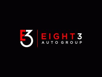 Eight3 auto group logo design by SelaArt