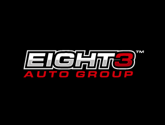 Eight3 auto group logo design by THOR_