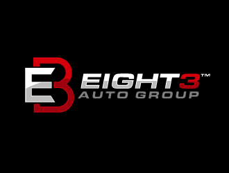 Eight3 auto group logo design by THOR_