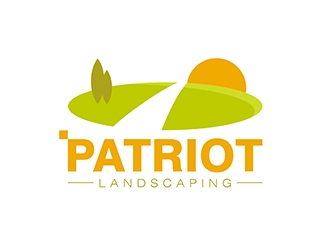 Patriot Landscaping logo design by Project48