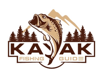 Kayak Fishing Guide logo design by DesignPal