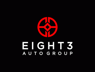 Eight3 auto group logo design by SelaArt