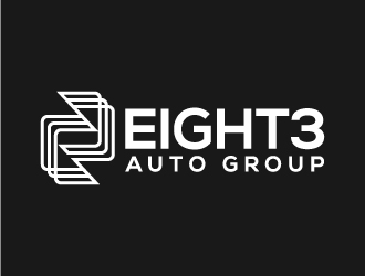 Eight3 auto group logo design by MUSANG