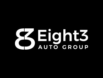 Eight3 auto group logo design by J0s3Ph