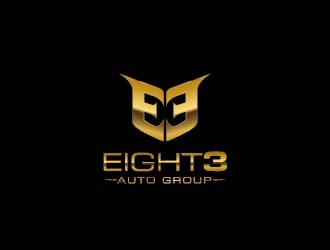 Eight3 auto group logo design by usef44