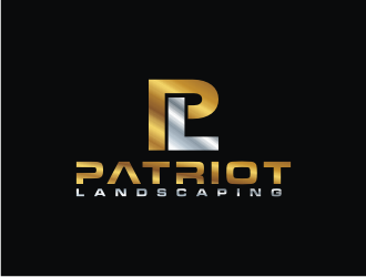 Patriot Landscaping logo design by bricton