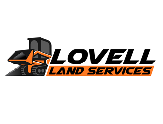 Lovell Land Services logo design by megalogos