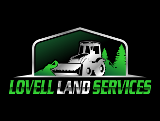 Lovell Land Services logo design by Gwerth