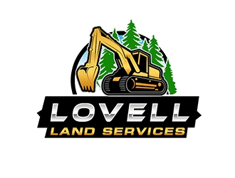 Lovell Land Services logo design by PrimalGraphics