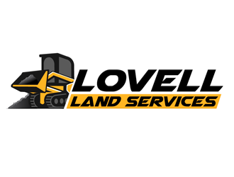 Lovell Land Services logo design by megalogos