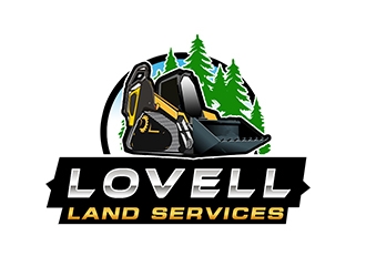 Lovell Land Services logo design by PrimalGraphics