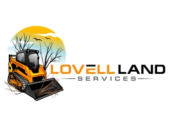 Lovell Land Services logo design by DreamLogoDesign