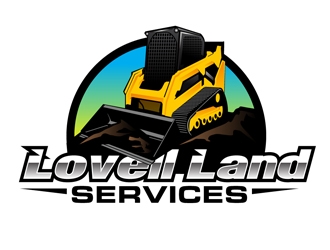 Lovell Land Services logo design by DreamLogoDesign