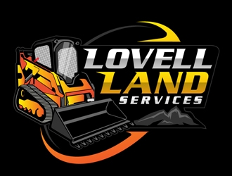 Lovell Land Services logo design by DreamLogoDesign