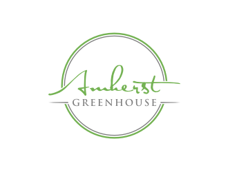 Amherst Greenhouse logo design by johana