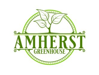 Amherst Greenhouse logo design by b3no