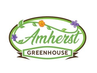 Amherst Greenhouse logo design by Roma