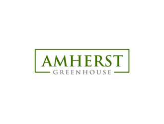 Amherst Greenhouse logo design by alby