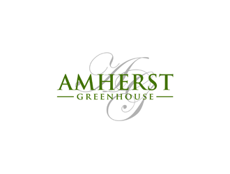 Amherst Greenhouse logo design by alby