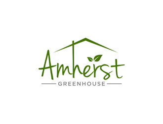 Amherst Greenhouse logo design by alby