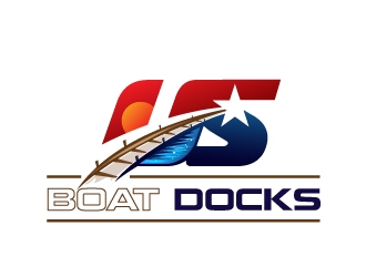 US BOAT DOCKS logo design by Suvendu