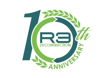 R3 Decsontruction logo design by MarkindDesign