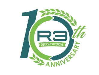 R3 Decsontruction logo design by MarkindDesign