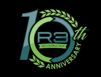 R3 Decsontruction logo design by MarkindDesign