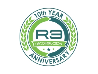 R3 Decsontruction logo design by MarkindDesign