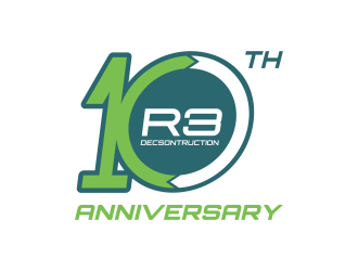 R3 Decsontruction logo design by graphicstar