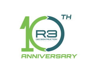 R3 Decsontruction logo design by graphicstar