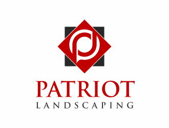 Patriot Landscaping logo design by santrie