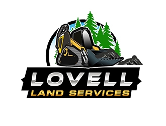 Lovell Land Services logo design by PrimalGraphics