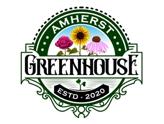 Amherst Greenhouse logo design by DreamLogoDesign