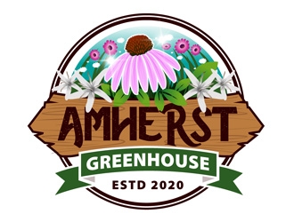 Amherst Greenhouse logo design by DreamLogoDesign