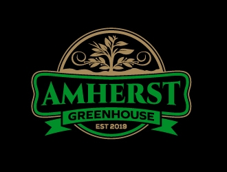 Amherst Greenhouse logo design by josephope