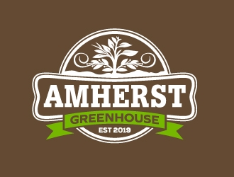 Amherst Greenhouse logo design by josephope