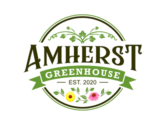 Amherst Greenhouse logo design by haze