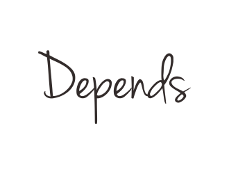 Depends  logo design by p0peye